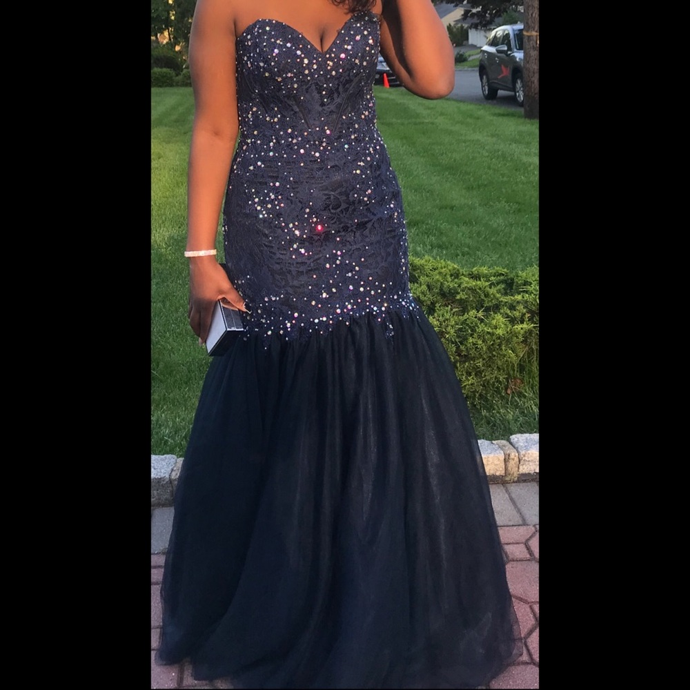 Blue Prom Dress, Camille la Vie sz 10